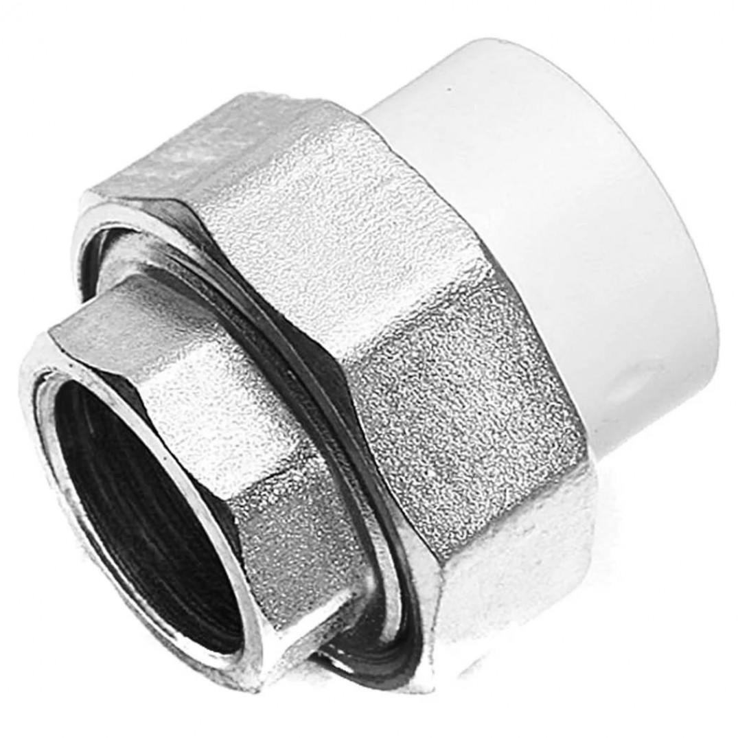 разъем д32-1 1/4 нр (10/50). американка пп 32х25. муфта ppr комбинированная разъемная 32х1 1/4 вр. муфта комбинированная разъемная 32х1. с вр 1", разъёмная полипропилен.